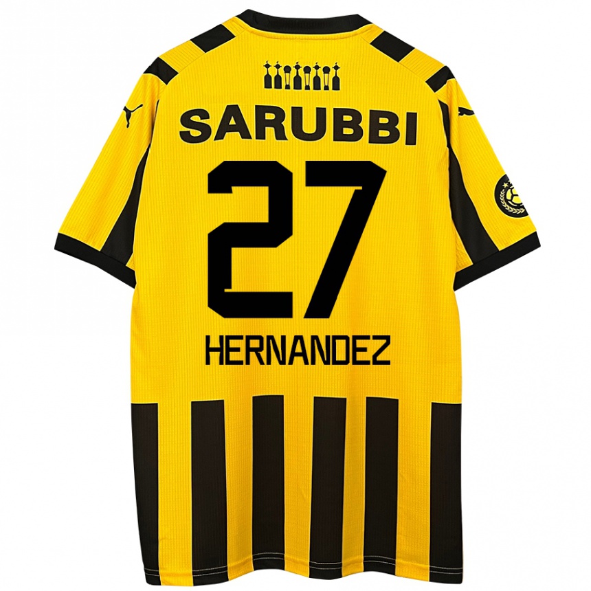 Kids Football Lucas Hernández #27 Yellow Black Home Jersey 2024/25 T-Shirt Australia