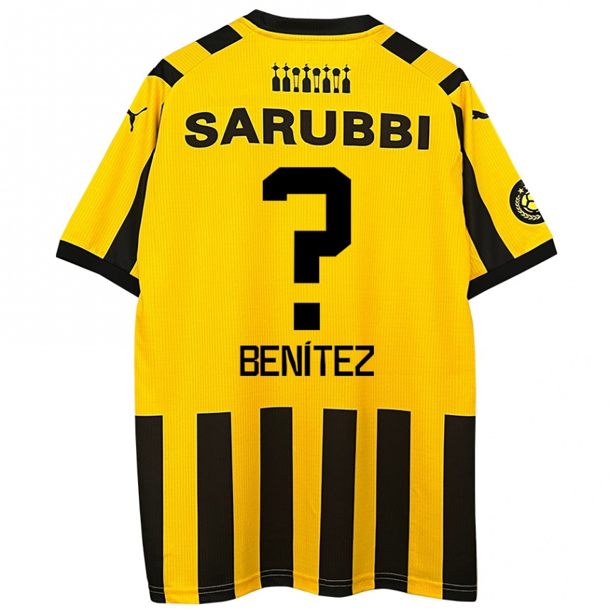 Kids Football Santiago Benítez #0 Yellow Black Home Jersey 2024/25 T-Shirt Australia