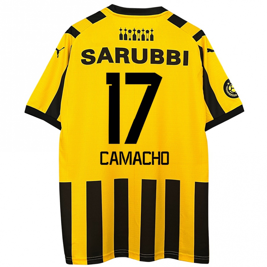 Kids Football Sebastián Camacho #17 Yellow Black Home Jersey 2024/25 T-Shirt Australia