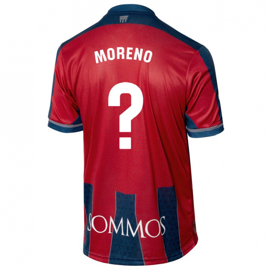 Kids Football Eloy Moreno #0 Red Blue Home Jersey 2024/25 T-Shirt Australia