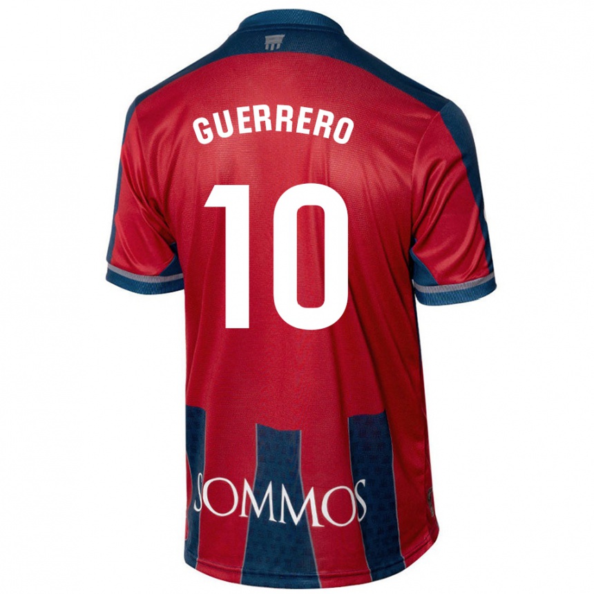 Kids Football Fernando Guerrero #10 Red Blue Home Jersey 2024/25 T-Shirt Australia