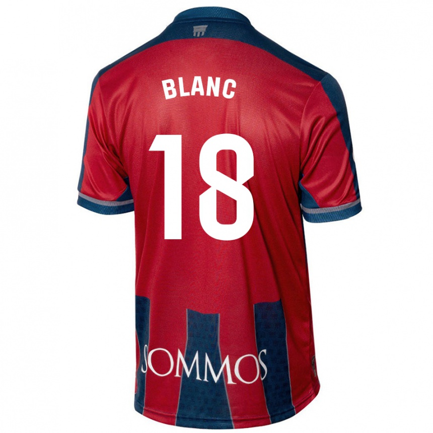 Kids Football Laia Blanc #18 Red Blue Home Jersey 2024/25 T-Shirt Australia