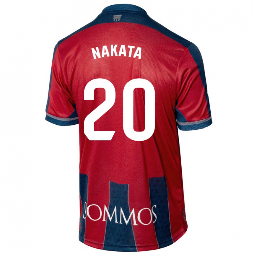 Kids Football Yuki Nakata #20 Red Blue Home Jersey 2024/25 T-Shirt Australia