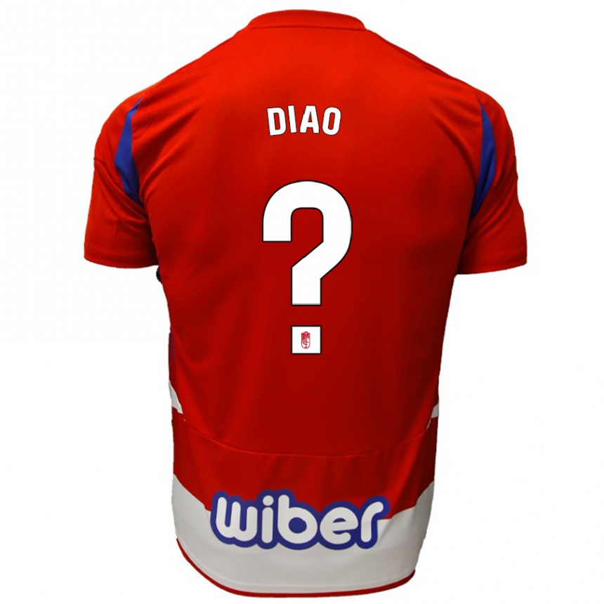 Kids Football Siren Diao #0 Red White Blue Home Jersey 2024/25 T-Shirt Australia