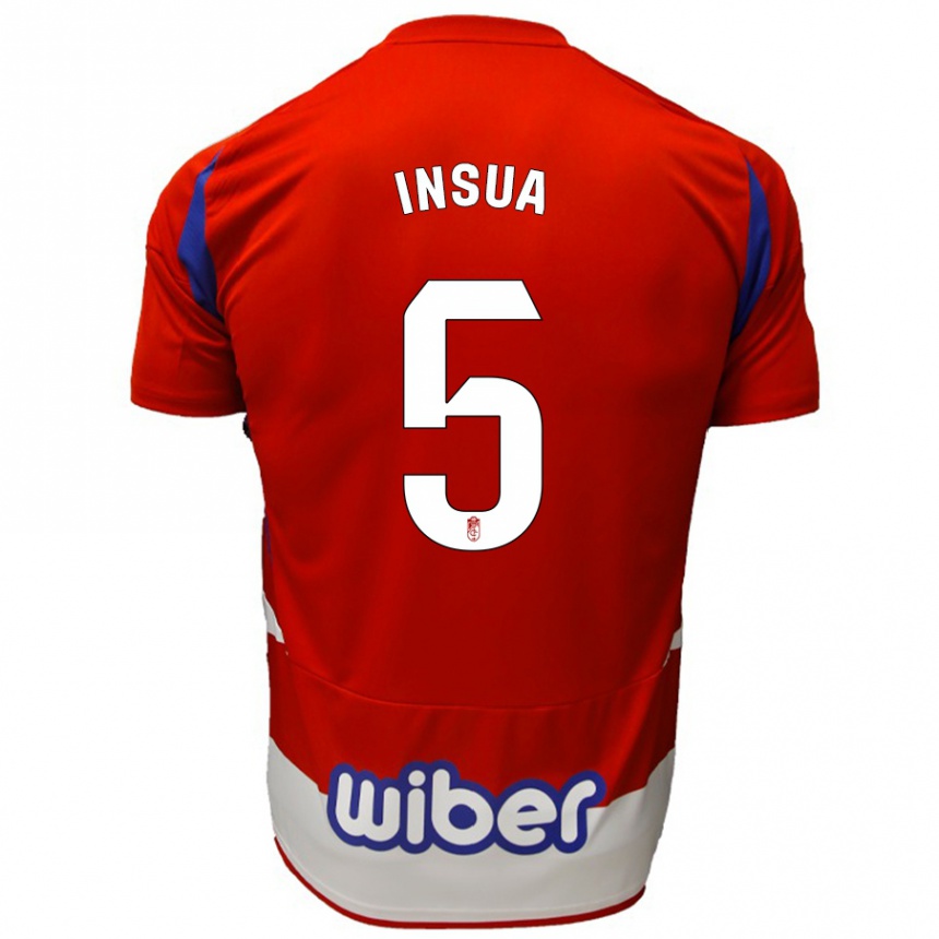 Kids Football Pablo Insua #5 Red White Blue Home Jersey 2024/25 T-Shirt Australia