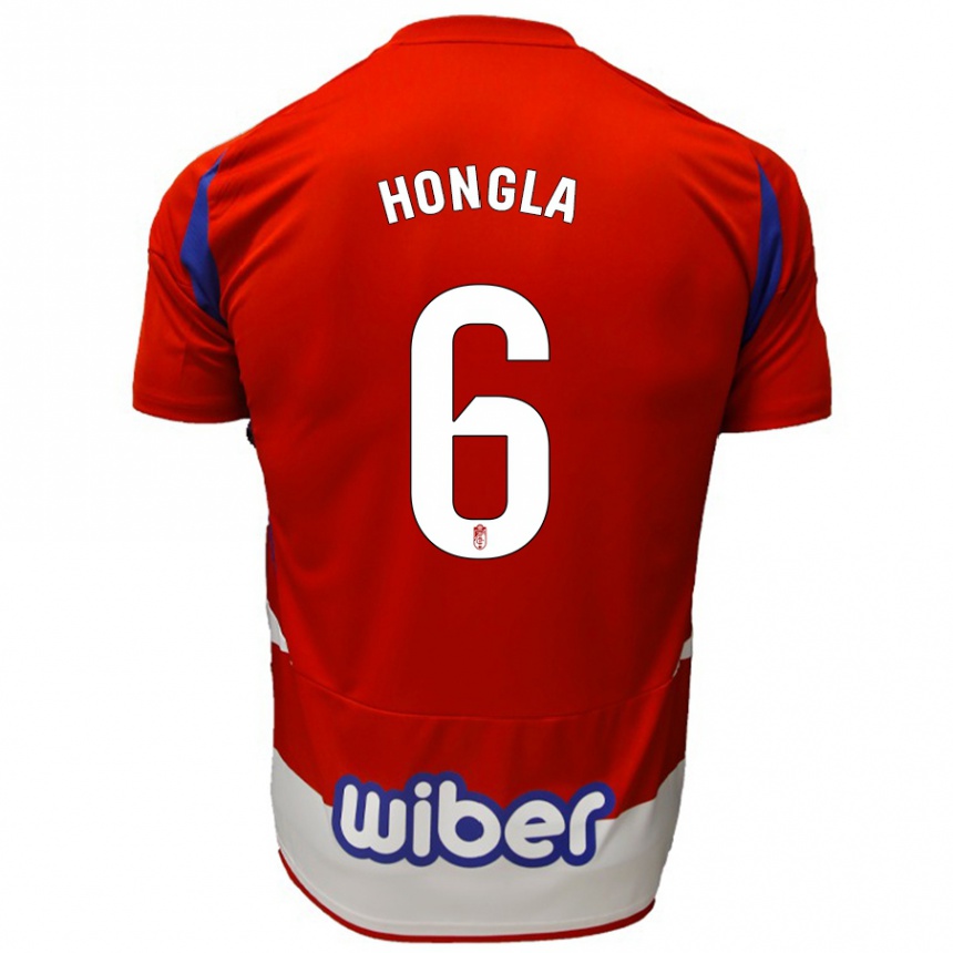 Kids Football Martin Hongla #6 Red White Blue Home Jersey 2024/25 T-Shirt Australia