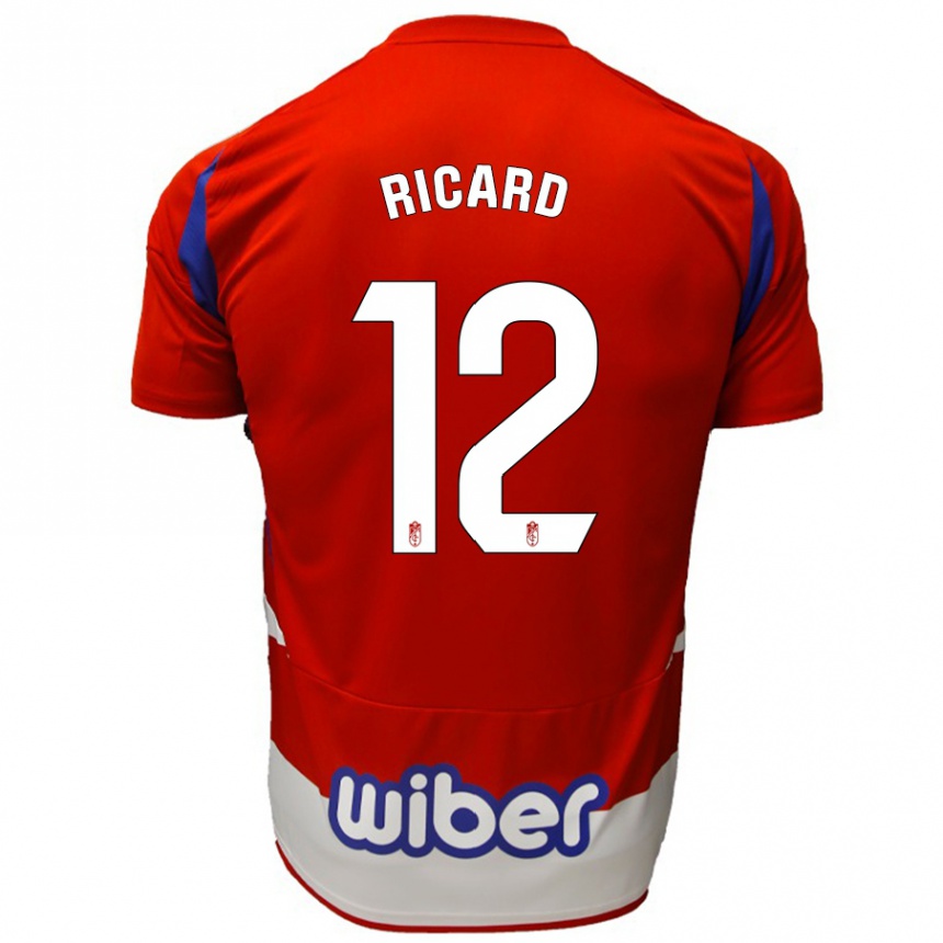 Kids Football Ricard Sanchez #12 Red White Blue Home Jersey 2024/25 T-Shirt Australia