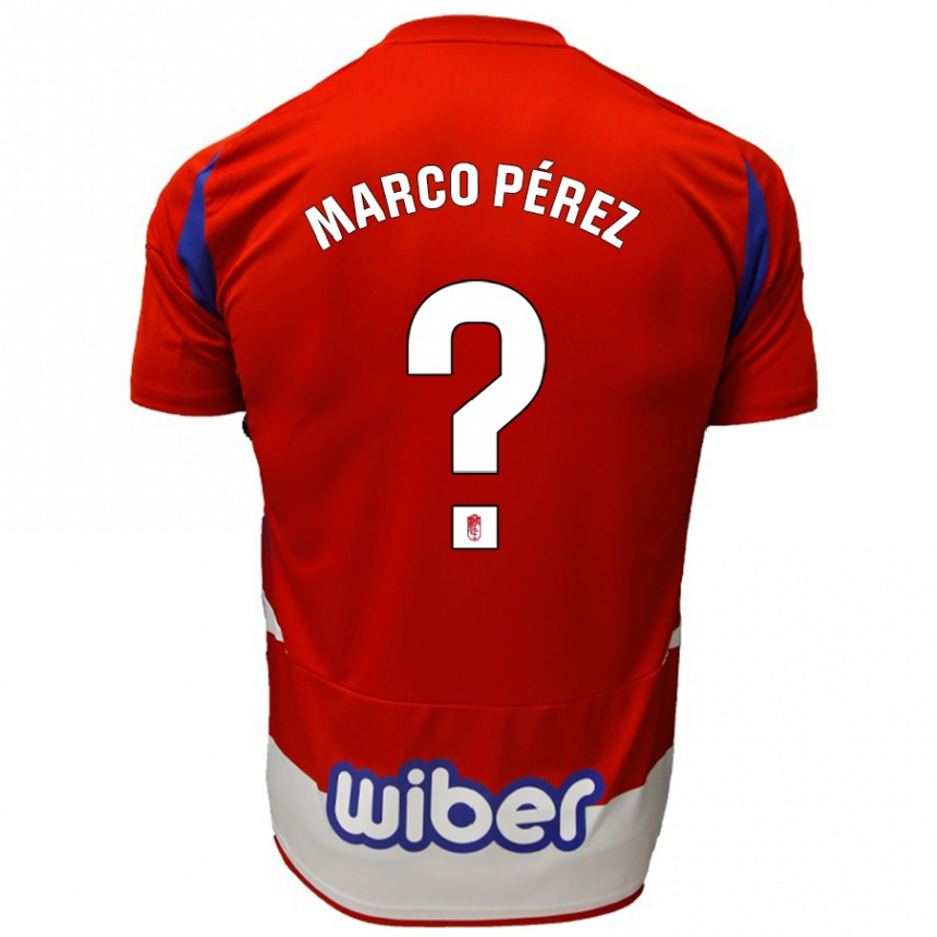 Kids Football Marco Pérez #0 Red White Blue Home Jersey 2024/25 T-Shirt Australia