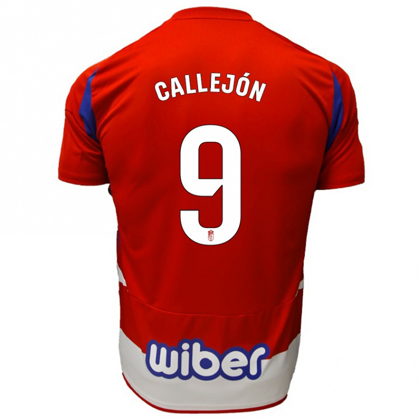 Kids Football José Callejón #9 Red White Blue Home Jersey 2024/25 T-Shirt Australia