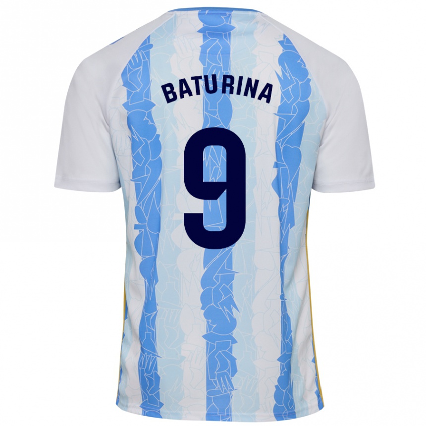 Kids Football Roko Baturina #9 White Blue Home Jersey 2024/25 T-Shirt Australia