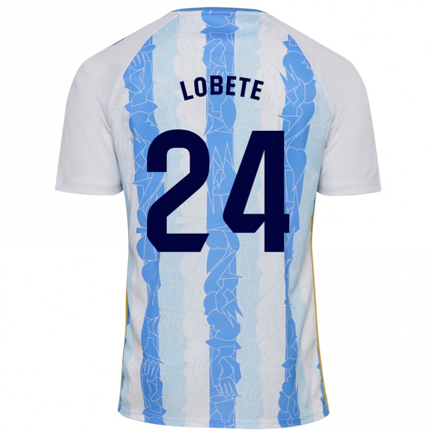 Kids Football Julen Lobete #24 White Blue Home Jersey 2024/25 T-Shirt Australia