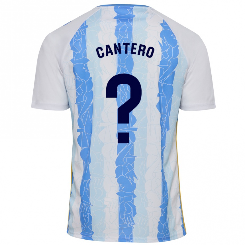 Kids Football José Cantero #0 White Blue Home Jersey 2024/25 T-Shirt Australia