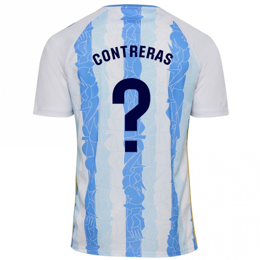 Kids Football Ale Contreras #0 White Blue Home Jersey 2024/25 T-Shirt Australia