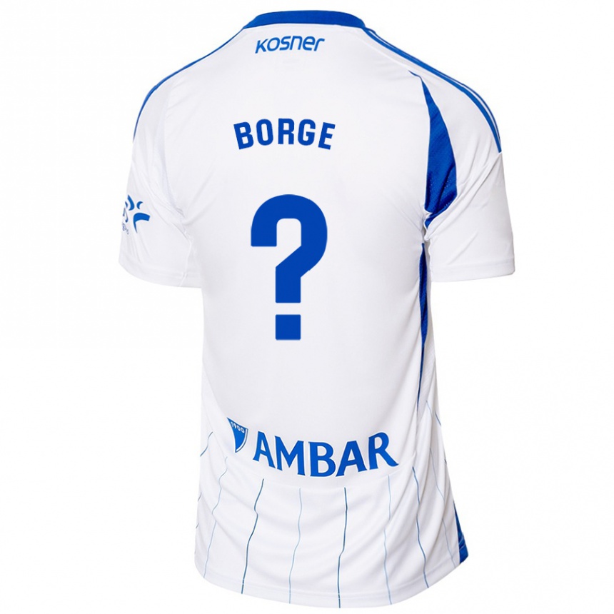 Kids Football Andrés Borge #0 Red White Home Jersey 2024/25 T-Shirt Australia