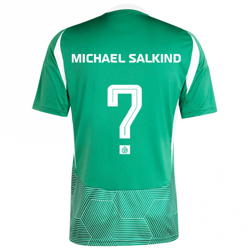 Kids Football Liav Michael Salkind #0 Green White Home Jersey 2024/25 T-Shirt Australia