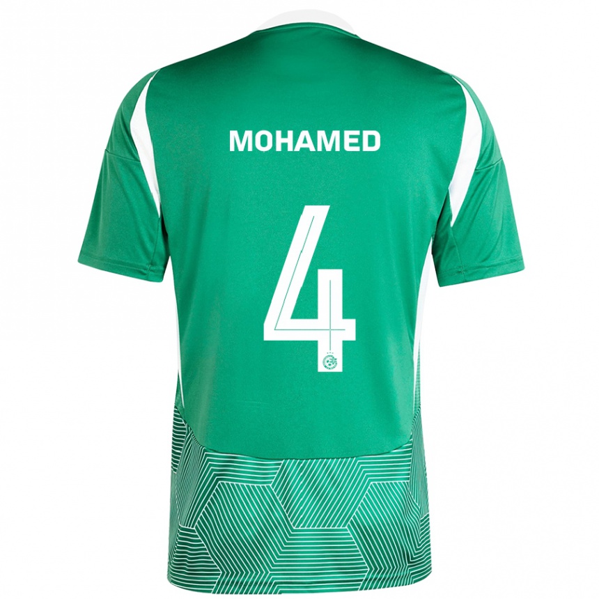 Kids Football Ali Mohamed #4 Green White Home Jersey 2024/25 T-Shirt Australia