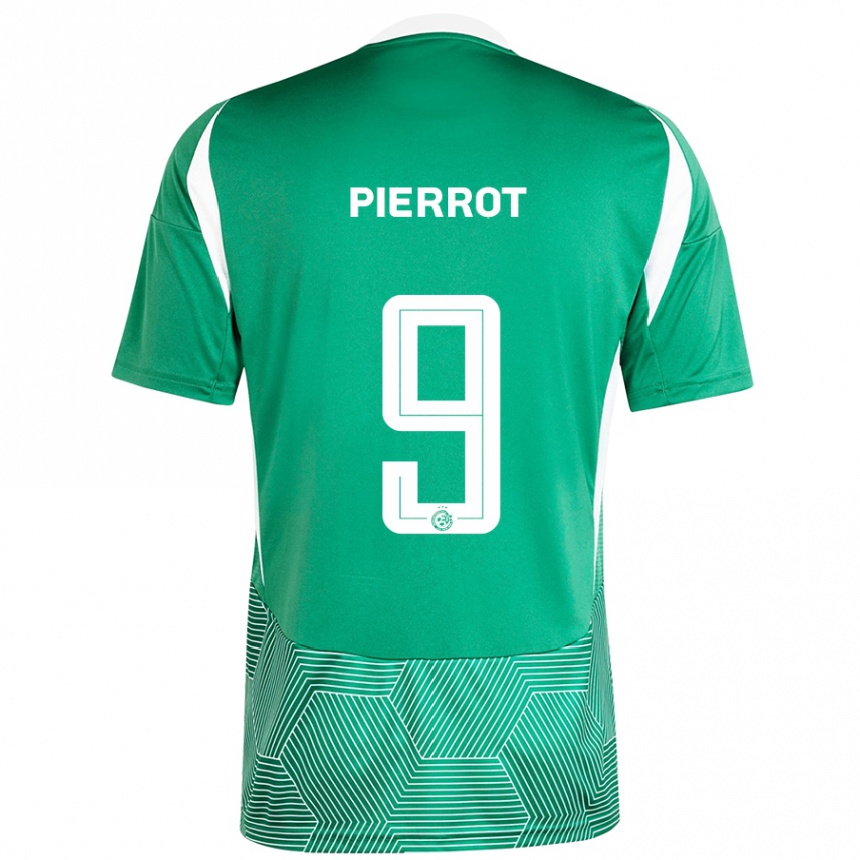 Kids Football Frantzdy Pierrot #9 Green White Home Jersey 2024/25 T-Shirt Australia