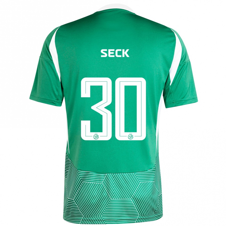 Kids Football Abdoulaye Seck #30 Green White Home Jersey 2024/25 T-Shirt Australia