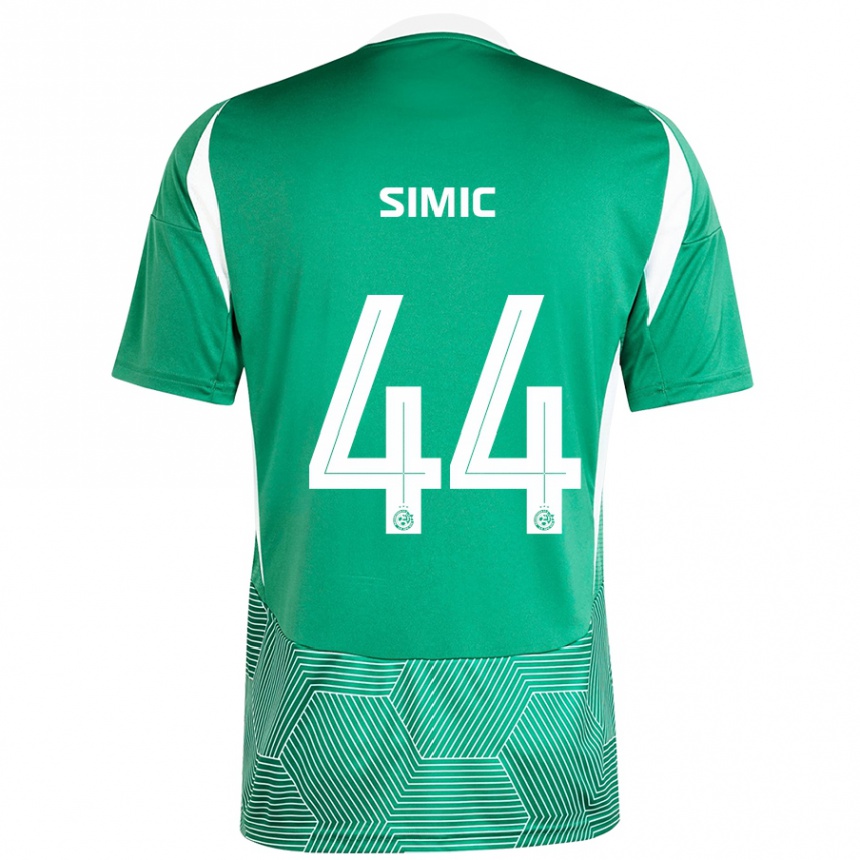 Kids Football Lorenco Simic #44 Green White Home Jersey 2024/25 T-Shirt Australia