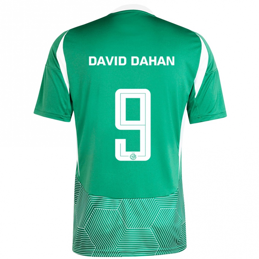 Kids Football Omer David Dahan #9 Green White Home Jersey 2024/25 T-Shirt Australia