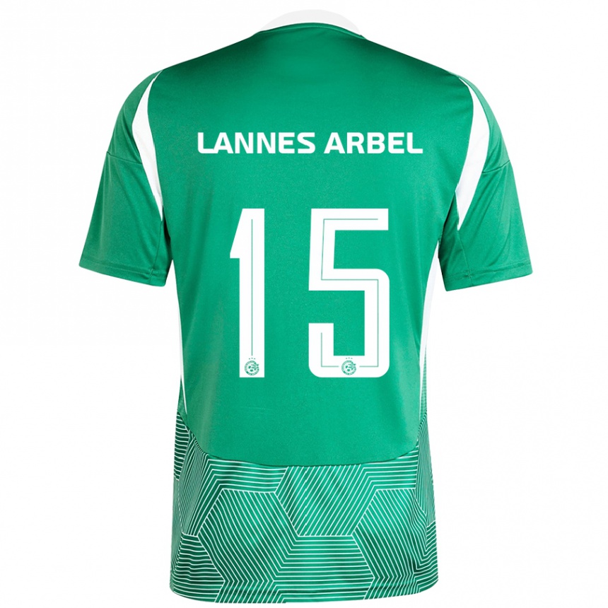 Kids Football Tomer Lannes Arbel #15 Green White Home Jersey 2024/25 T-Shirt Australia