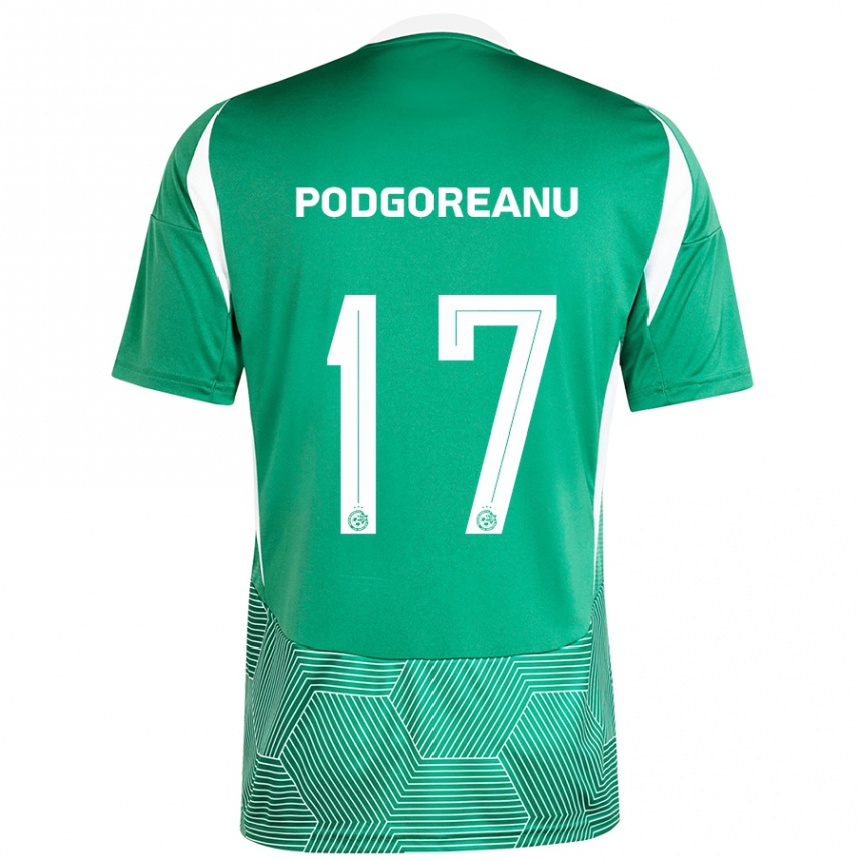 Kids Football Suf Podgoreanu #17 Green White Home Jersey 2024/25 T-Shirt Australia