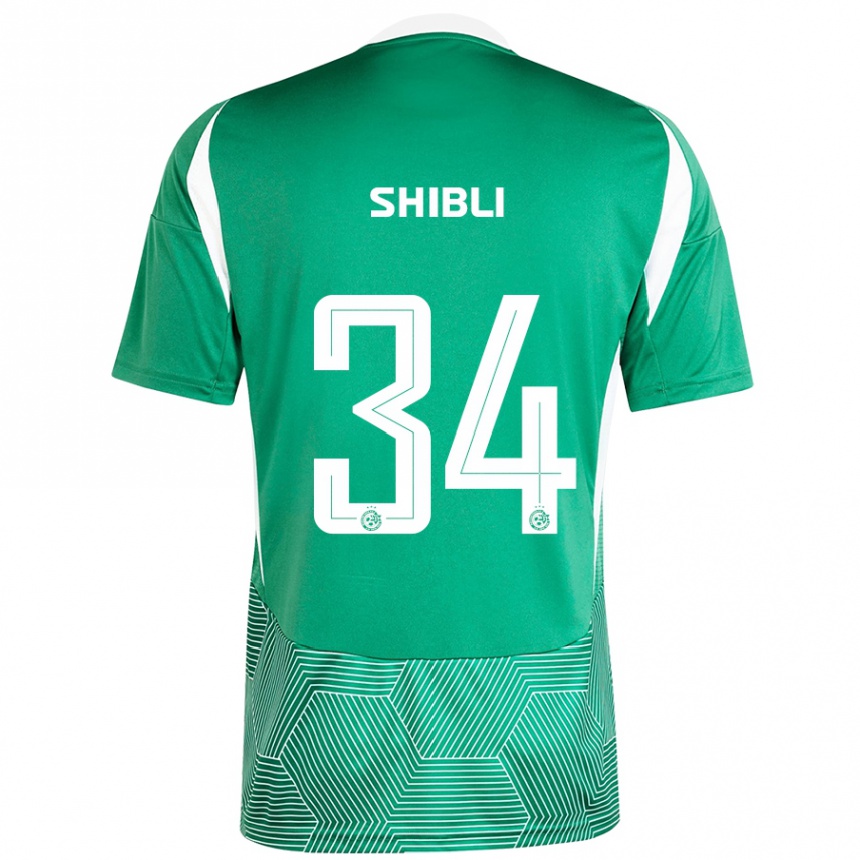 Kids Football Hamza Shibli #34 Green White Home Jersey 2024/25 T-Shirt Australia