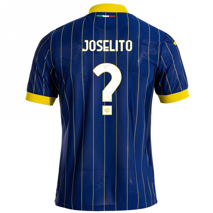 Kids Football Joselito #0 Blue Yellow Home Jersey 2024/25 T-Shirt Australia