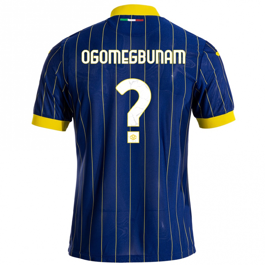 Kids Football Izu Ogomegbunam #0 Blue Yellow Home Jersey 2024/25 T-Shirt Australia