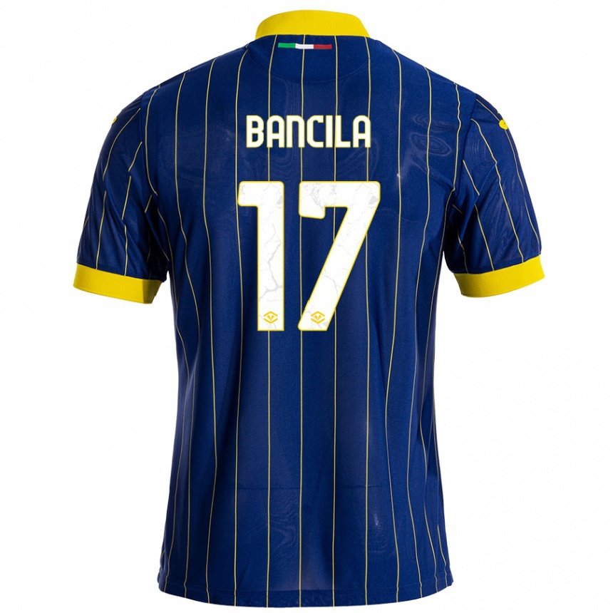 Kids Football Darius Bancila #17 Blue Yellow Home Jersey 2024/25 T-Shirt Australia