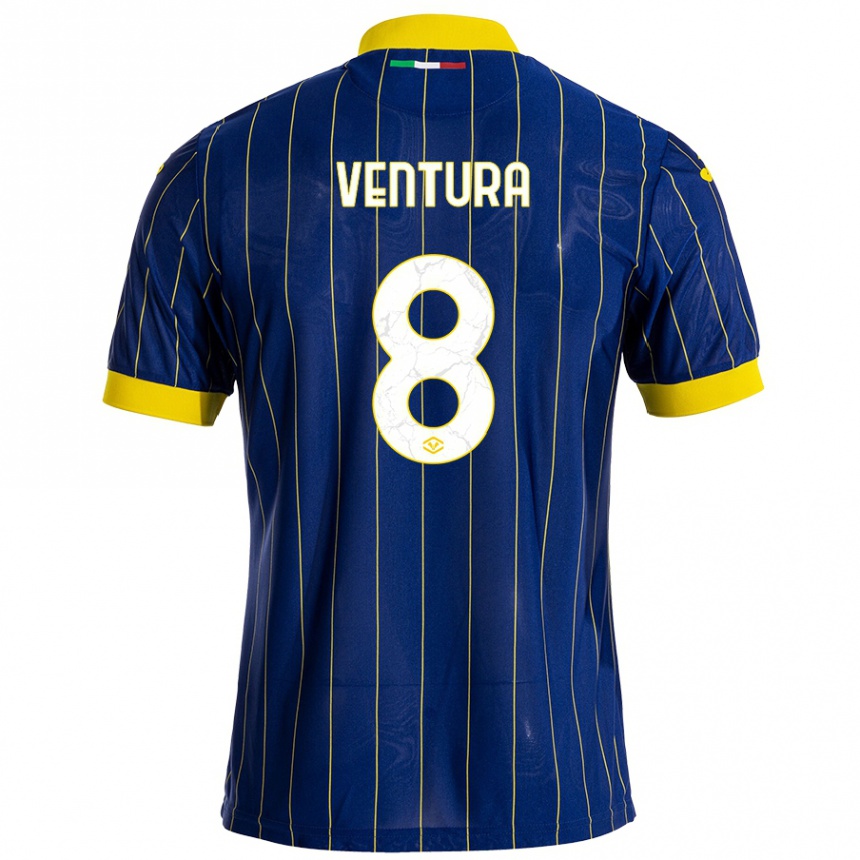 Kids Football Ciro Ventura #8 Blue Yellow Home Jersey 2024/25 T-Shirt Australia