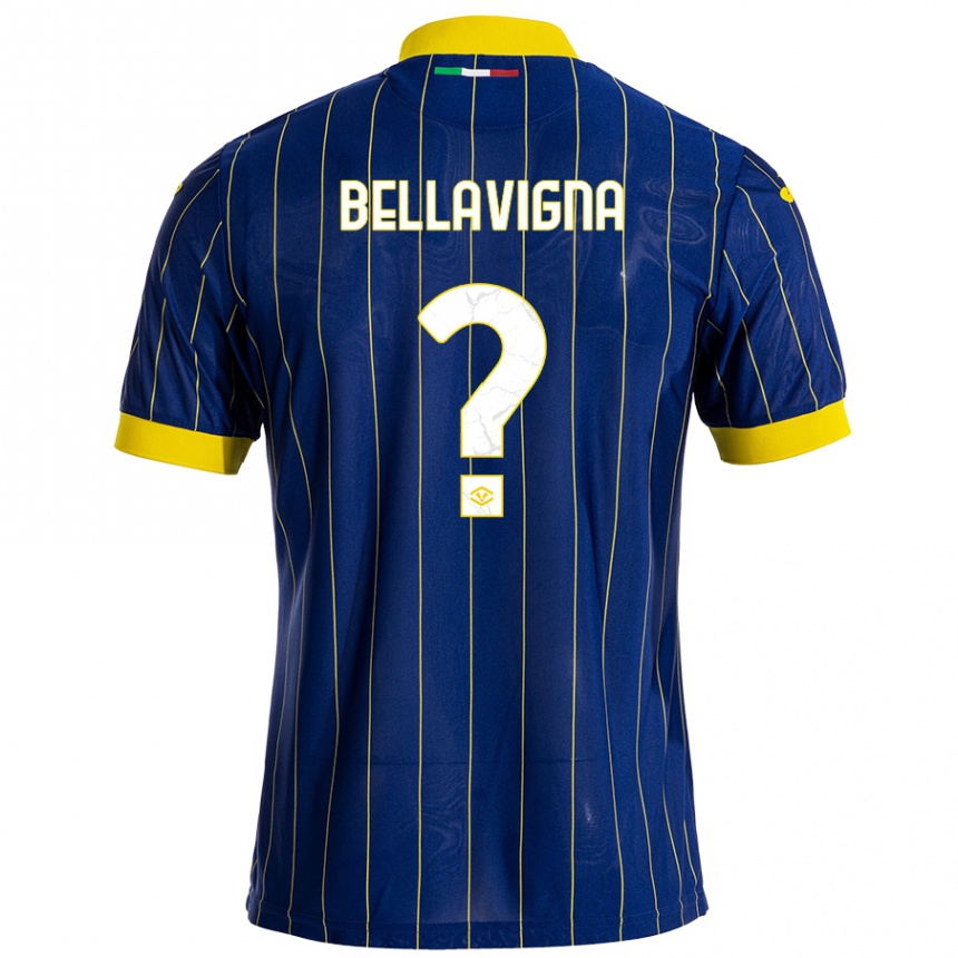 Kids Football Marco Bellavigna #0 Blue Yellow Home Jersey 2024/25 T-Shirt Australia