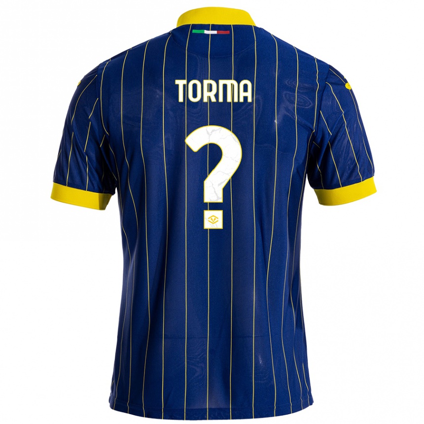 Kids Football Salvatore Torma #0 Blue Yellow Home Jersey 2024/25 T-Shirt Australia