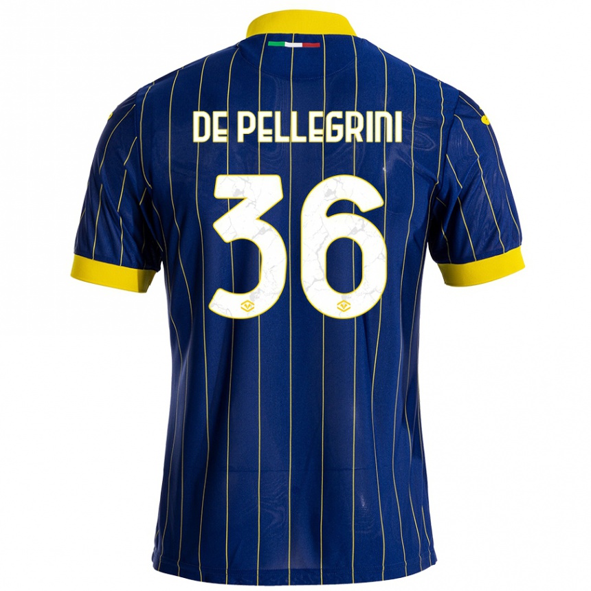 Kids Football Erika De Pellegrini #36 Blue Yellow Home Jersey 2024/25 T-Shirt Australia