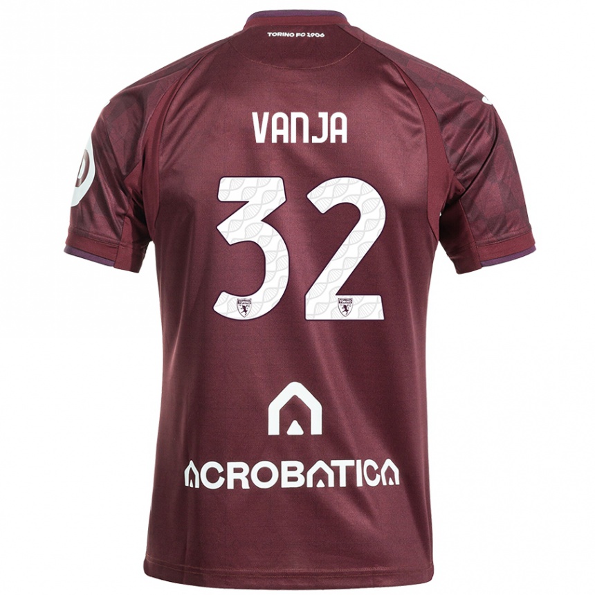 Kids Football Vanja Milinković-Savić #32 Maroon White Home Jersey 2024/25 T-Shirt Australia