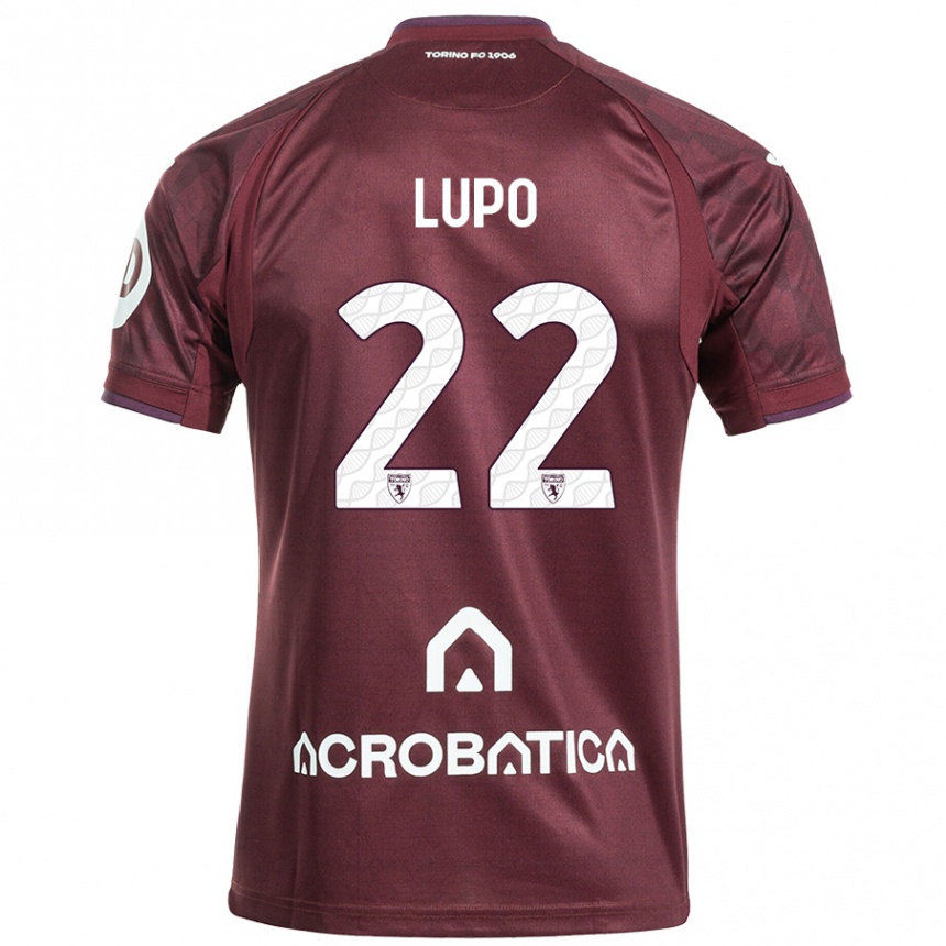 Kids Football Enrica Lupo #22 Maroon White Home Jersey 2024/25 T-Shirt Australia