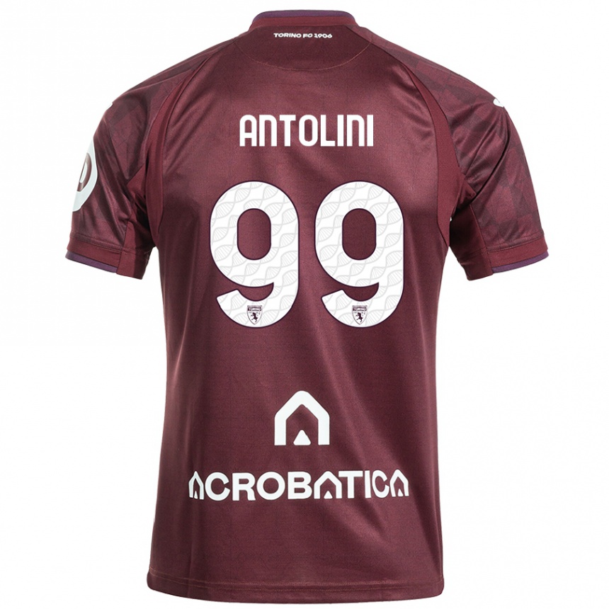 Kids Football Jacopo Antolini #99 Maroon White Home Jersey 2024/25 T-Shirt Australia