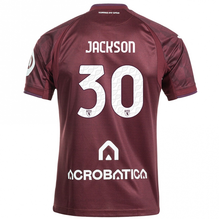 Kids Football Michael Jackson #30 Maroon White Home Jersey 2024/25 T-Shirt Australia