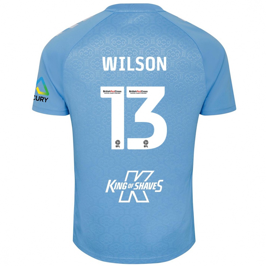 Kids Football Ben Wilson #13 Blue White Home Jersey 2024/25 T-Shirt Australia