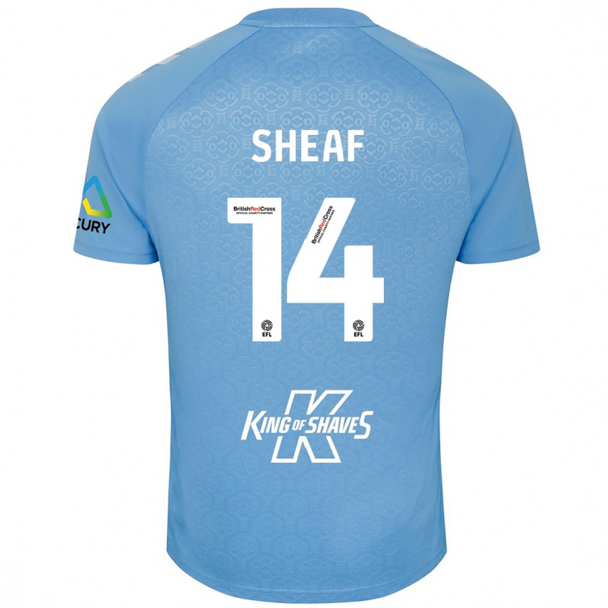 Kids Football Ben Sheaf #14 Blue White Home Jersey 2024/25 T-Shirt Australia