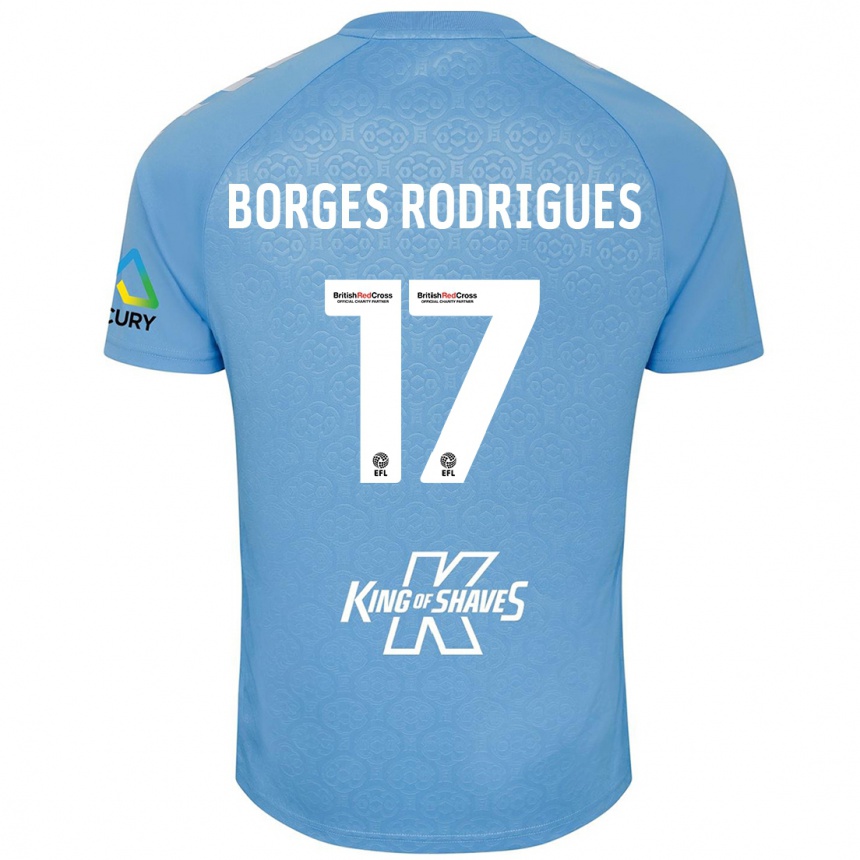 Kids Football Raphael Borges Rodrigues #17 Blue White Home Jersey 2024/25 T-Shirt Australia