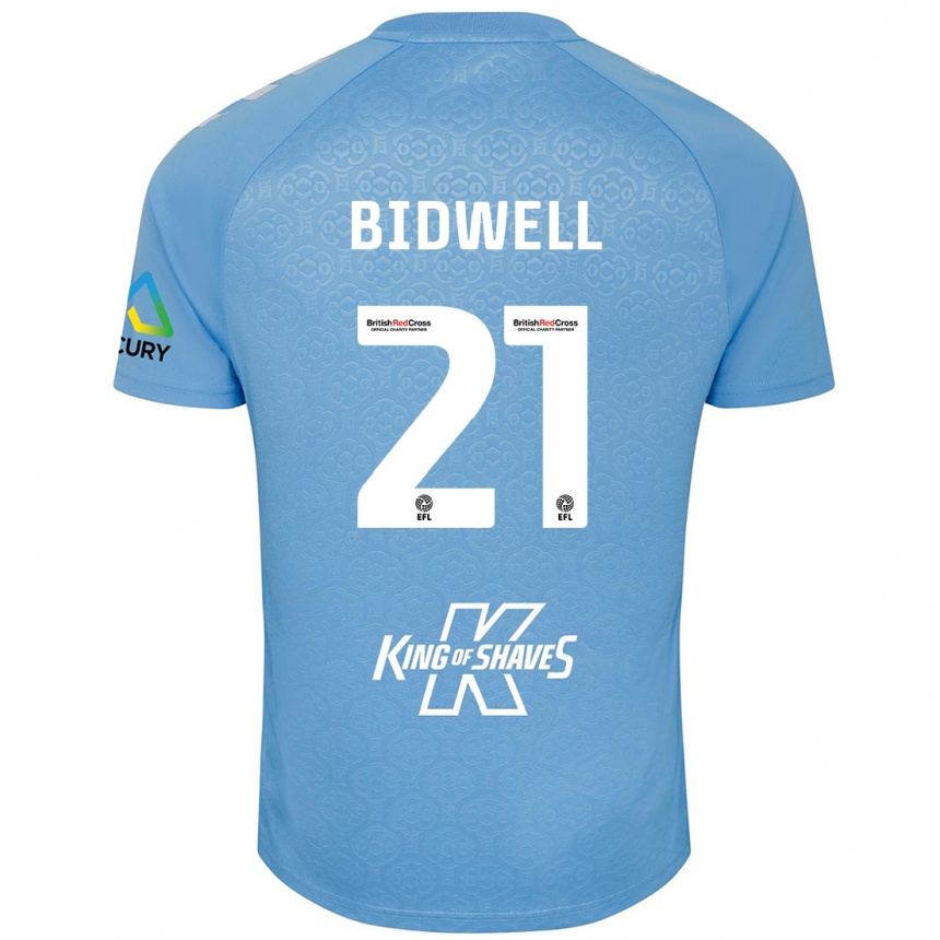 Kids Football Jake Bidwell #21 Blue White Home Jersey 2024/25 T-Shirt Australia