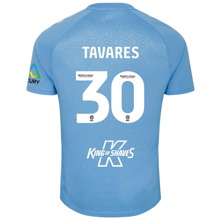 Kids Football Fábio Tavares #30 Blue White Home Jersey 2024/25 T-Shirt Australia