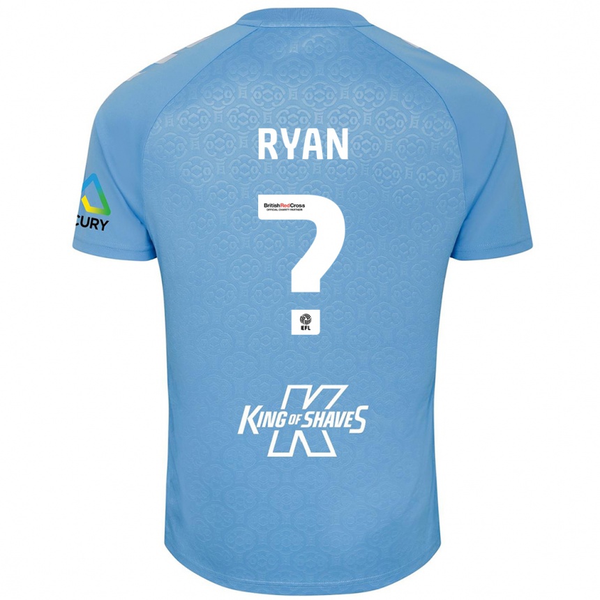 Kids Football Kain Ryan #0 Blue White Home Jersey 2024/25 T-Shirt Australia