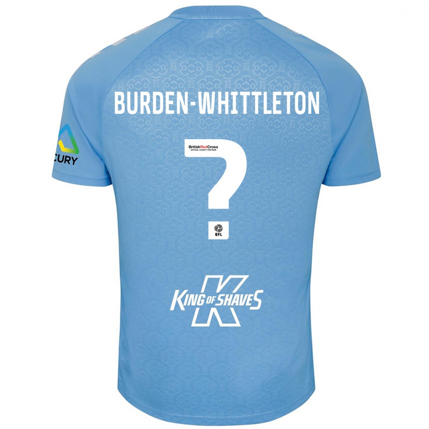 Kids Football Charlie Burden-Whittleton #0 Blue White Home Jersey 2024/25 T-Shirt Australia