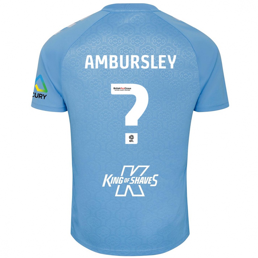 Kids Football Conrad Ambursley #0 Blue White Home Jersey 2024/25 T-Shirt Australia