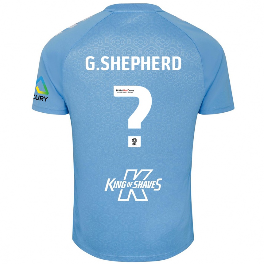 Kids Football George Shepherd #0 Blue White Home Jersey 2024/25 T-Shirt Australia