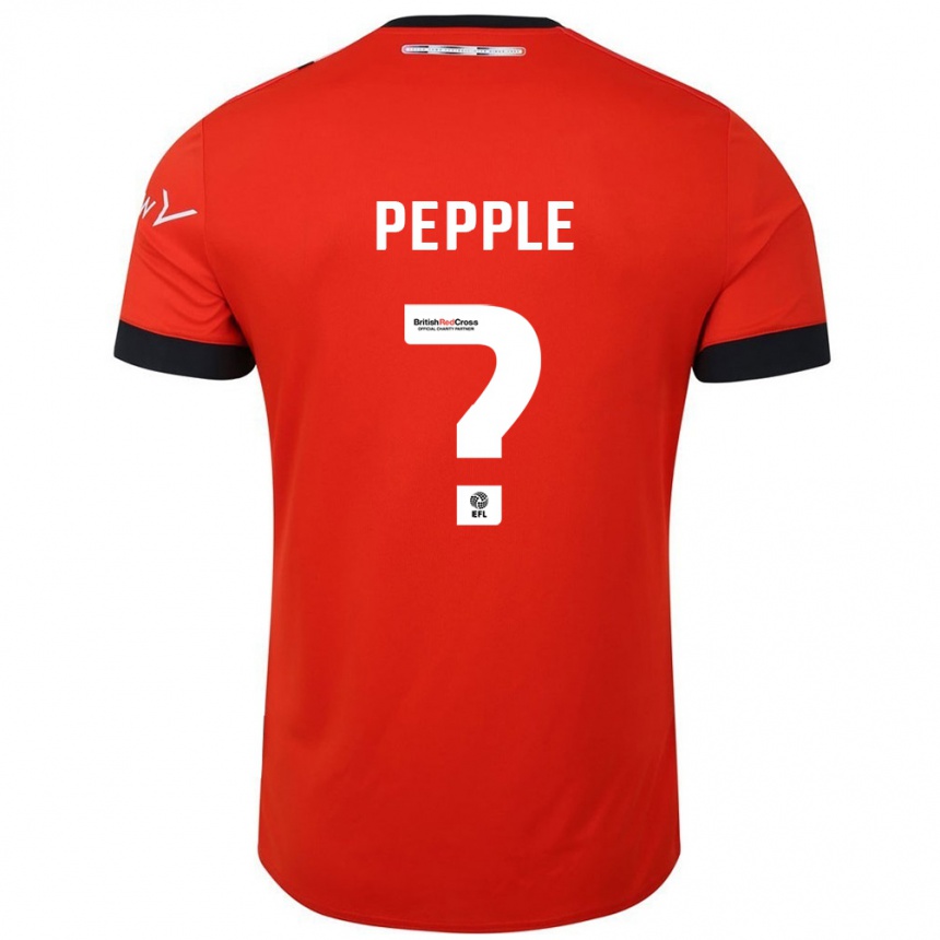 Kids Football Aribim Pepple #0 Orange Black Home Jersey 2024/25 T-Shirt Australia