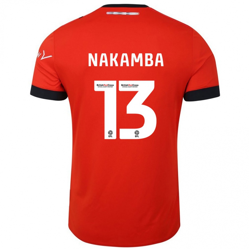 Kids Football Marvelous Nakamba #13 Orange Black Home Jersey 2024/25 T-Shirt Australia