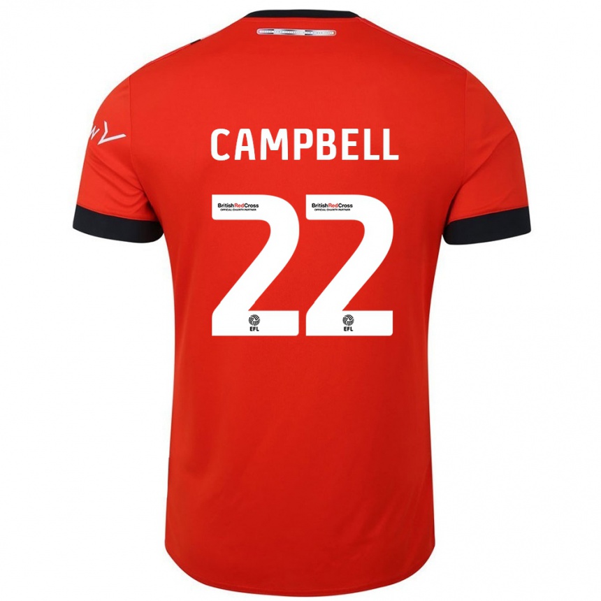 Kids Football Allan Campbell #22 Orange Black Home Jersey 2024/25 T-Shirt Australia